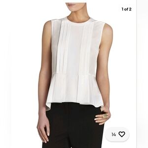BCBGMaxAzria Top  Elegant Sleeveless Top 100% Silk